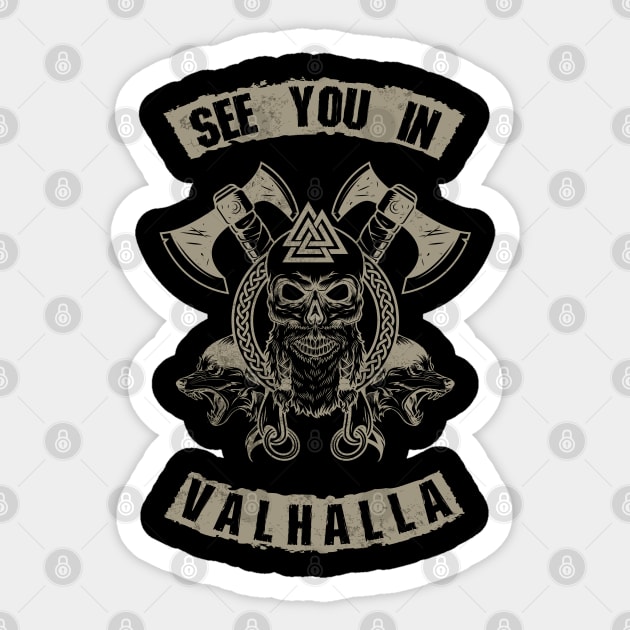 Valhalla Sticker by Insomnia_Project